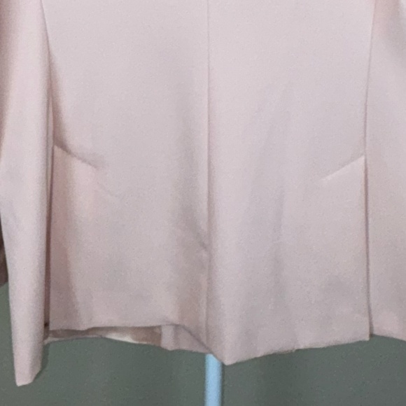 MaxMara Peach Double Breasted Button Front Virgin Wool Blazer Jacket; Size 10 - Picture 9 of 15